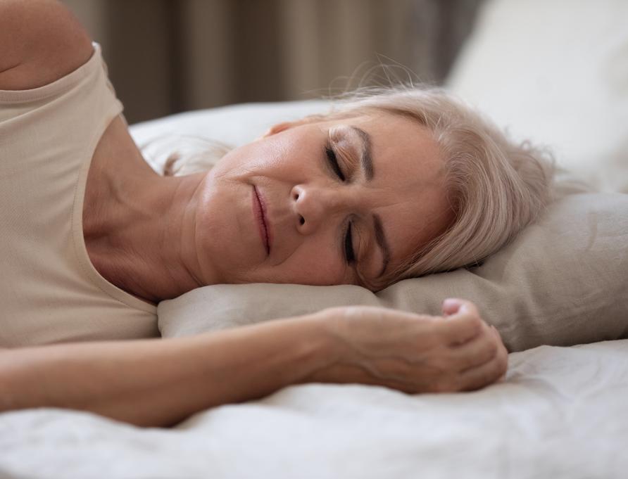 Woman peacefully asleep