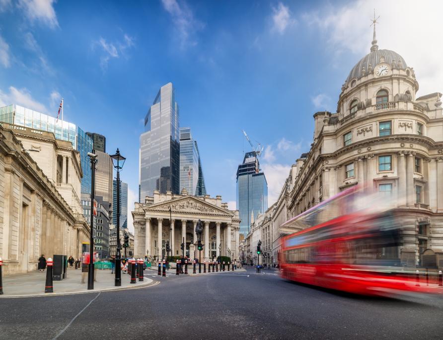 The Bank of England in London.