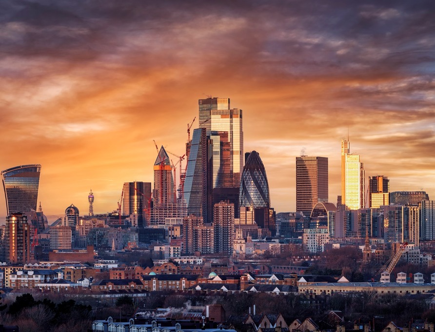 City of London skyline.